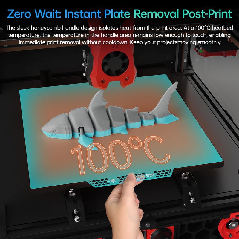 BigTreeTech BIQU Cryogrip Pro Glacier Panda Build Plate 356x356MM for Voron 350 3D Printer - Image 3